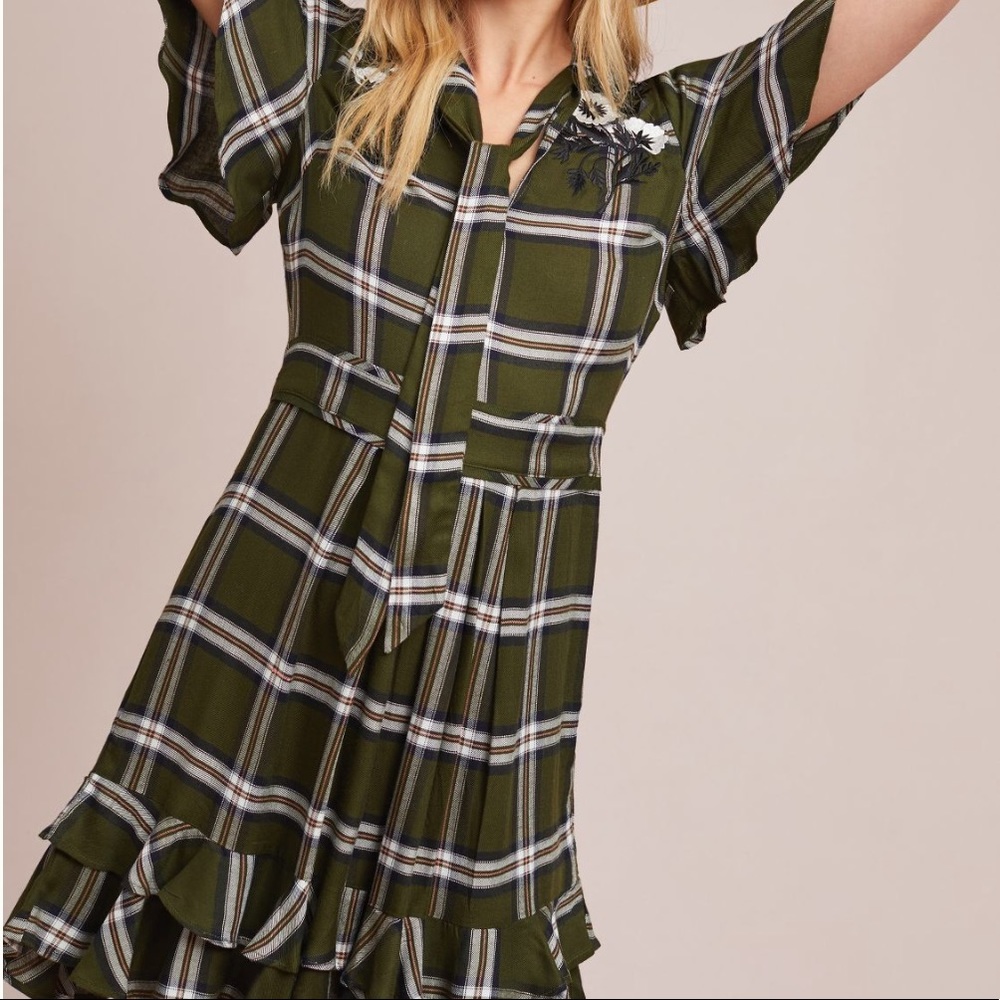 Anthropologie Olivia Plaid Dress by Ranna Gill